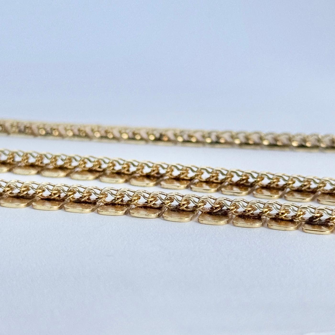 da uomo o donna Collana d'epoca con catena d'oro a 9 carati in vendita
