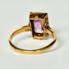 Vintage Pink Sapphire and 22 Carat Gold Cocktail Ring