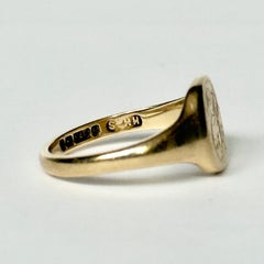 Vintage 9 Carat Gold Signet Ring