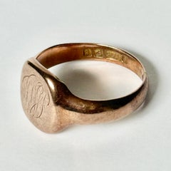 Antique 9 Carat Rose Gold Signet Ring