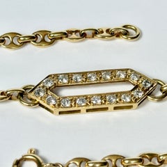 Vintage Diamond and 18 Carat Gold Bracelet