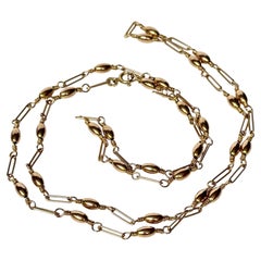 Vintage 9 Carat Gold Necklace Decorative Chain