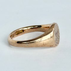 Art Deco 9 Karat Gold Siegelring