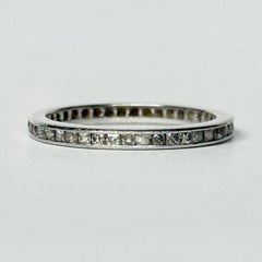 Vintage Diamond and Platinum Eternity Ring