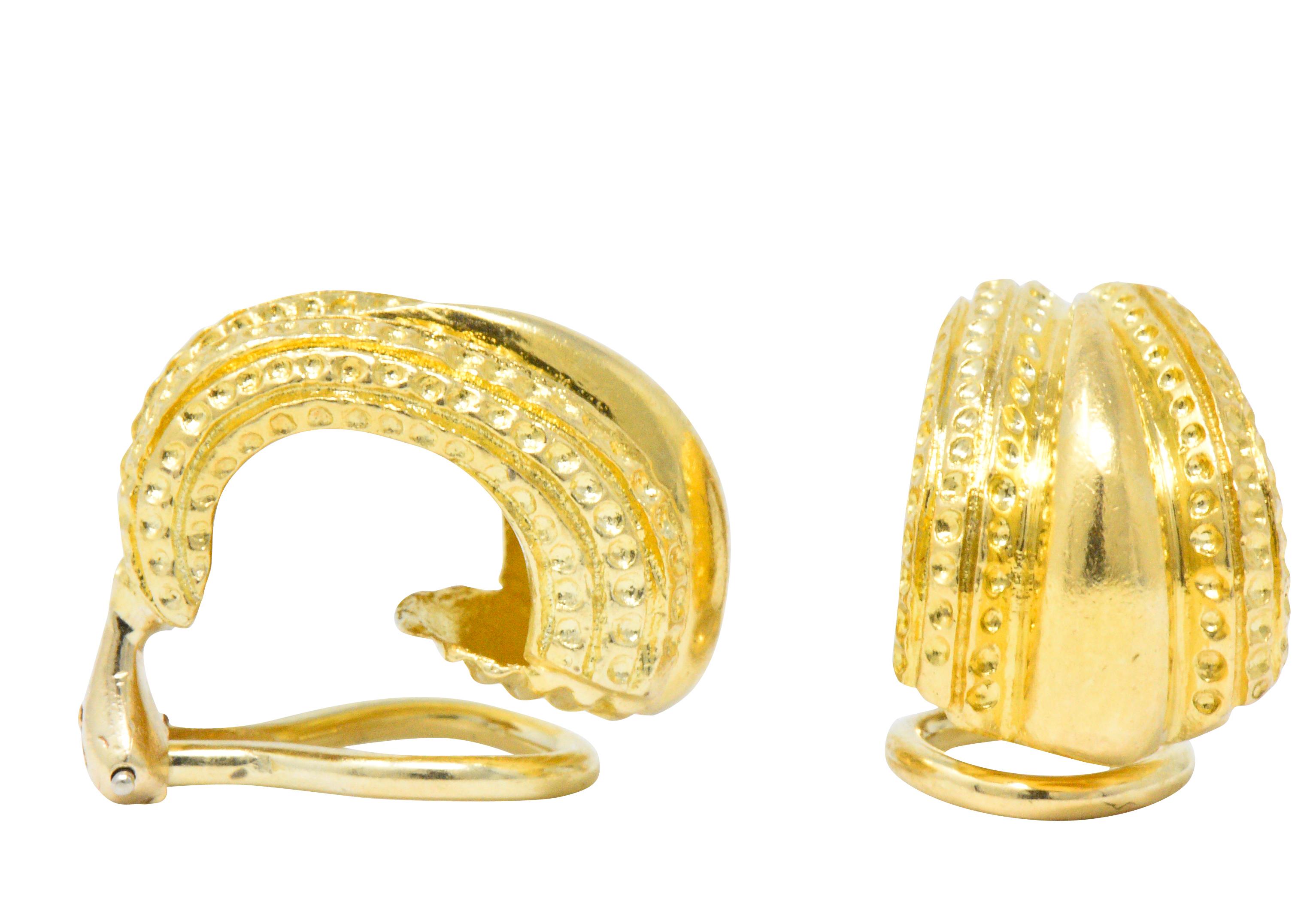 Tiffany & Co. Contemporary 18 Karat Gold Ear-Clips 2
