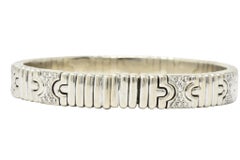 Bulgari - Bracelet Parentesi en or blanc 18 carats avec diamants 1::20 carat