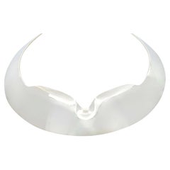 Tiffany & Co. Elsa Peretti 1970's Sterling Silver Vintage Collar Bone Necklace
