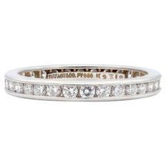 Tiffany & Co. Contemporary 0.90 CTW Diamond Platinum Eternity Channel Band Ring