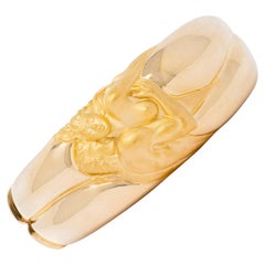 Pulsera tipo brazalete «Eden» vintage de Carrera y Carrera 2000, en oro amarillo de 18 quilates