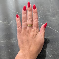 Tiffany & Co. 1990's 18 Karat Yellow Gold Vintage Wedding Band Ring