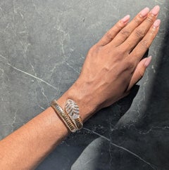 Bulgari Diamond 18 Karat Rose Gold Serpenti Tubogas Wrap Bracelet
