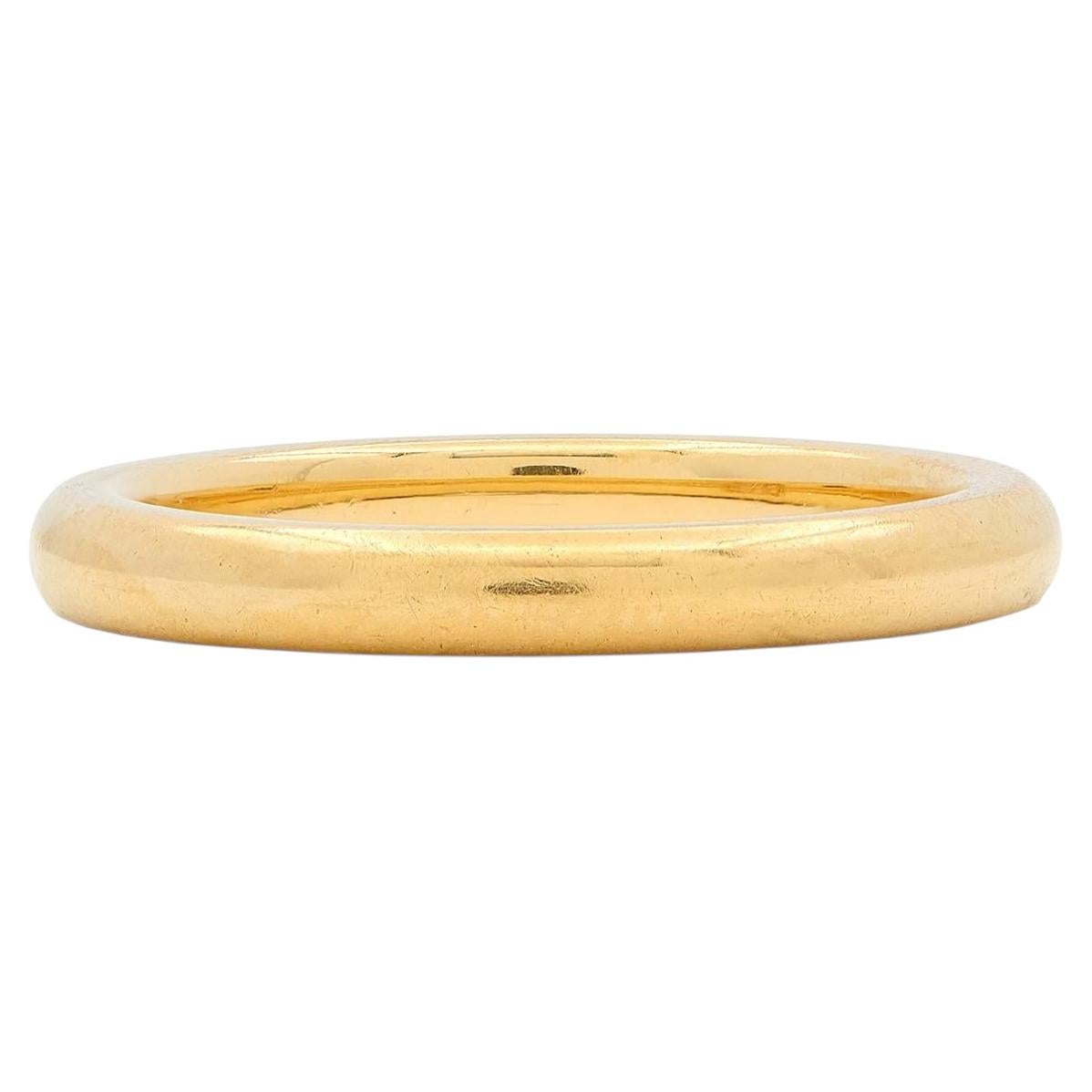 J.R. Wood & Sons Retro 18 Karat Yellow Gold Vintage Wedding Band Ring