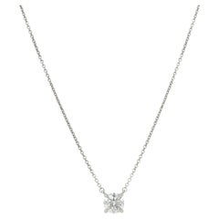 Elsa Peretti Tiffany & Co. 0.96 CTW Diamond Platinum Vintage Station Necklace