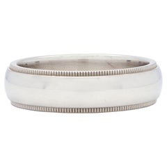 Tiffany & Co. – Unisex-Vintage-Ehering für Herren aus Platin aus den 1990er Jahren