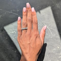 Tiffany & Co. Schlumberger Diamond Platinum Vintage Sixteen Stone Band Ring