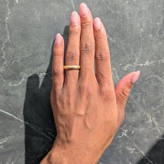 1913 18 Karat Yellow Gold Antique Wedding Band Ring