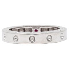 Roberto Coin 18 Karat White Gold Pois Moi Symphony Contemporary Band Ring