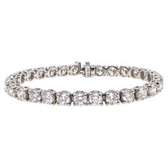 GIA Certified 15.37ct Natural Diamond Tennis Bracelet 18kt Riviera 95588