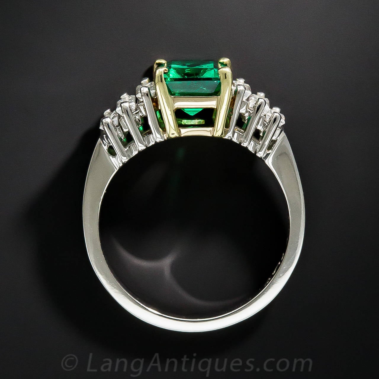 Women's 1.50 Carat Emerald and Diamond Ring