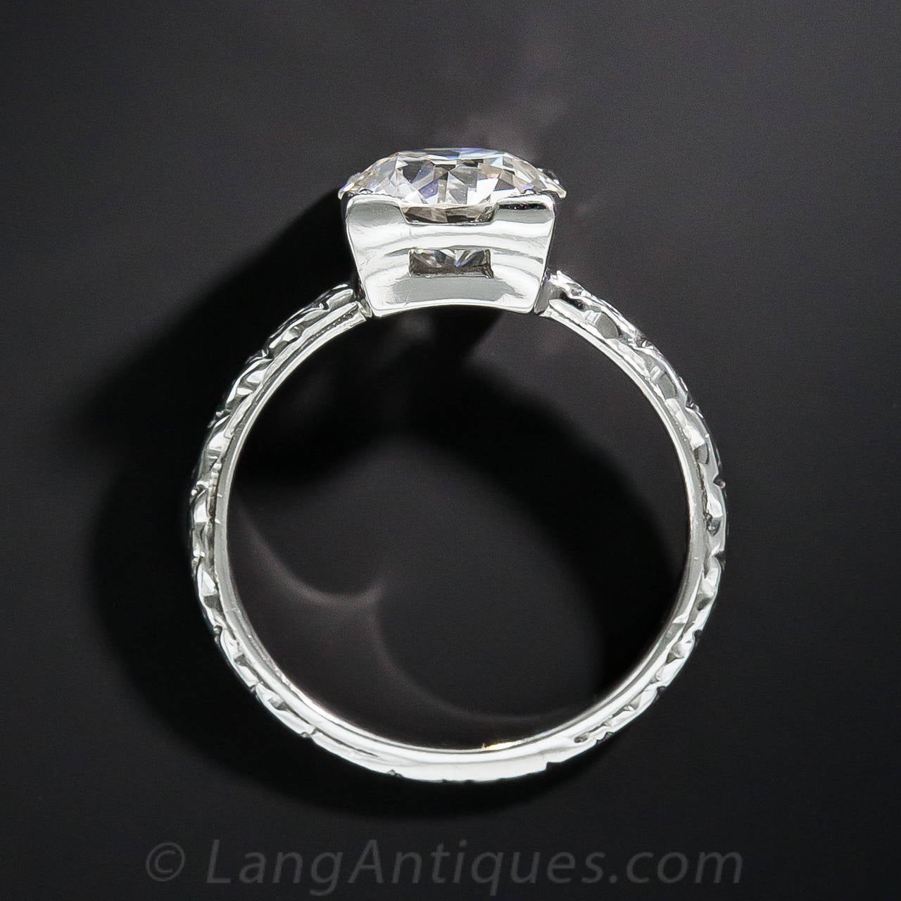 Women's Tiffany & Co. GIA Cert 2.07 Carat Diamond Platinum Solitaire Engagement Ring