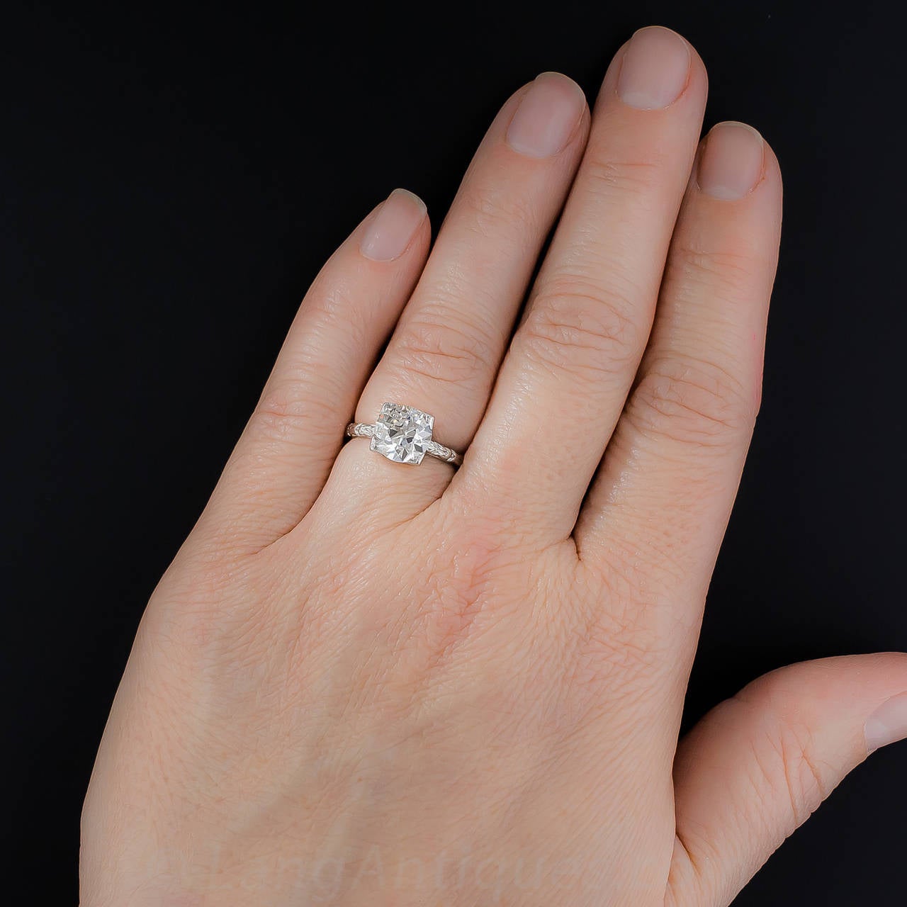 Tiffany & Co. GIA Cert 2.07 Carat Diamond Platinum Solitaire Engagement Ring 1