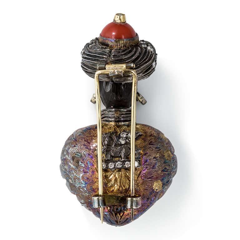 A. Codognato Blackamoor Brooch at 1stdibs