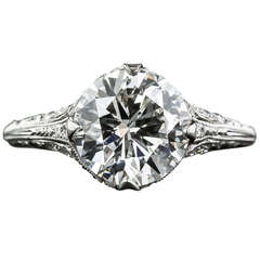 2.36 Carat GIA I-VS2 Edwardian Style Diamond Engagement Ring