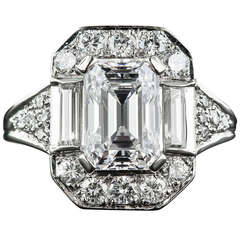 2.45 Carat Emerald-Cut Diamond Ring