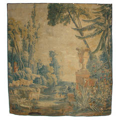 18th Century Silk and Wool Tapestry from France