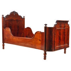 Antique Pair of Exceptional Danish Beds in West Indies Mahogany