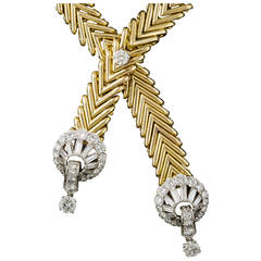 Marchak Diamond Gold Sautoir Necklace