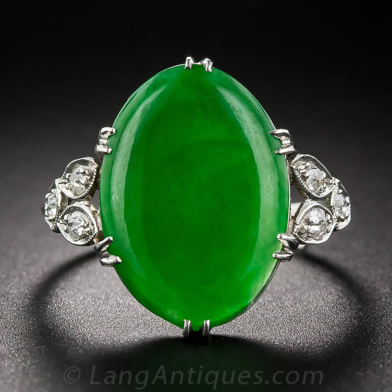natural jade diamond platinum ring for sale at 1stdibs contemporary ring designs