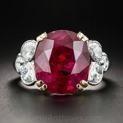 9.15 Carat GIA Certified Ruby Diamond Ring