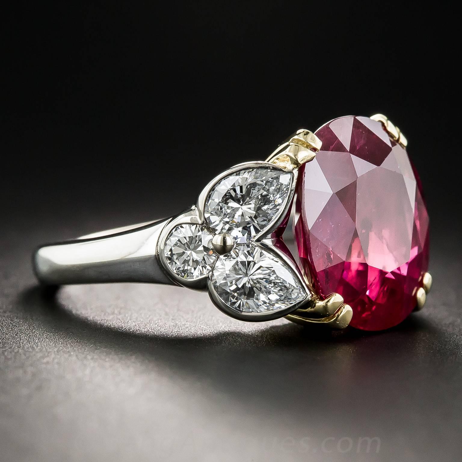 9.15 Carat GIA Certified Ruby Diamond Ring In Excellent Condition For Sale In San Francisco, CA