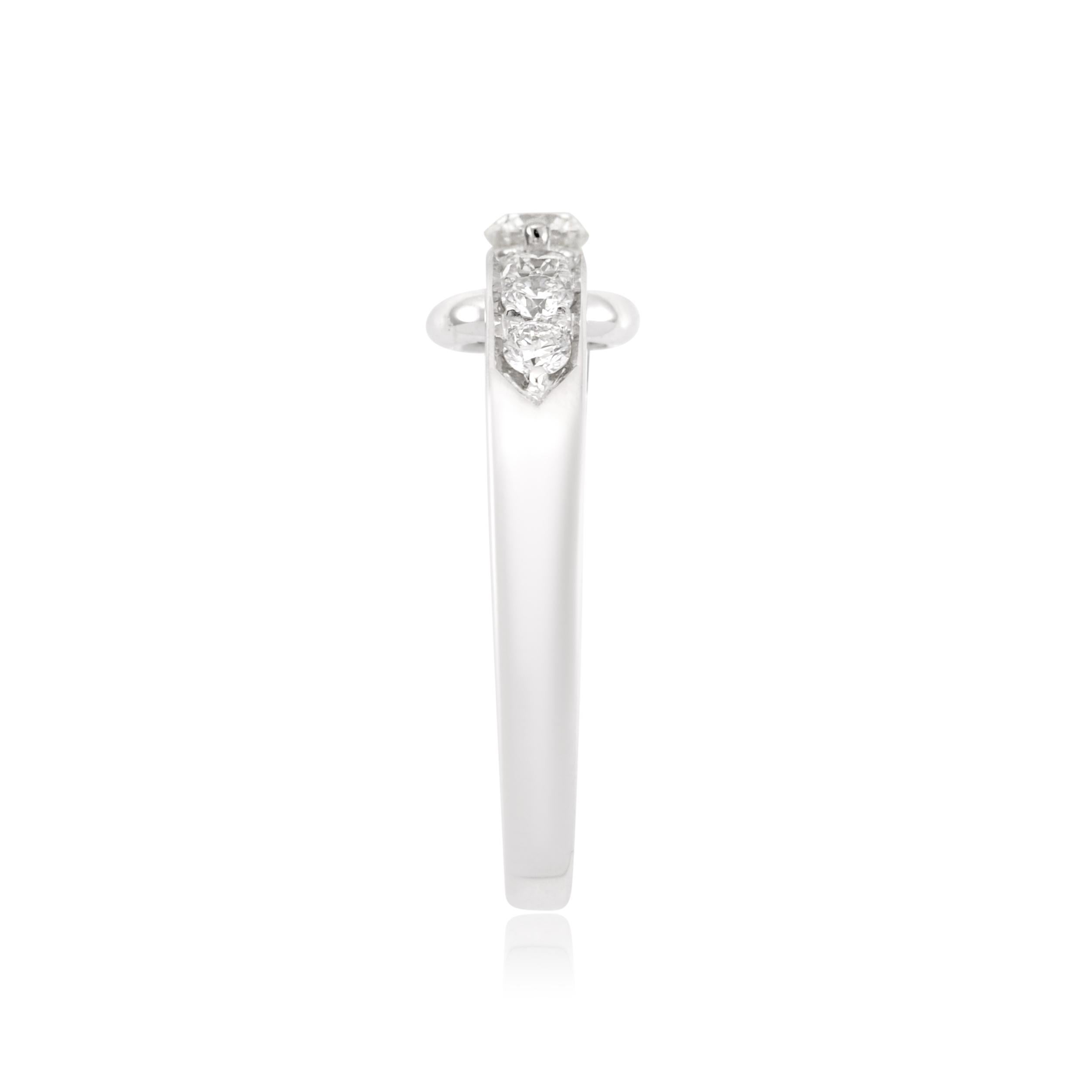 Round Cut Picchiotti Platinum Diamond Engagement Ring For Sale