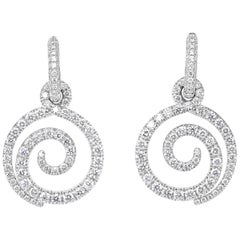 Picchiotti 18 Karat White Round Diamond Earrings