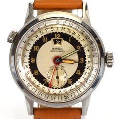 Vintage Harvel Date-O-Graph "Dusty" Model Triple Calendar Wrist Watch
