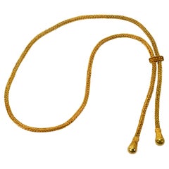 House of Zolotas Lariat Style Halskette aus 18 Karat Gelbgold