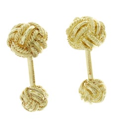 Tiffany & Co. 18 Karat Yellow Gold Jean Schlumberger Knot Cufflinks