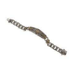 Bracelet « Myrmidones » de Konstantino en argent sterling 925 et bronze, taille 7,5 pouces