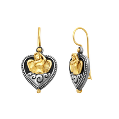 Konstantino 925 Sterling Silver & 18K Yellow Gold Angelic Drop Earrings