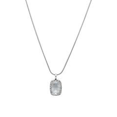 KONSTANTINO 925 Sterling Silver MOP & Crystal Doublet Pendant Necklace 18"
