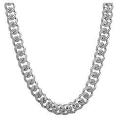 KONSTANTINO 925 Sterling Silver Heavy Paisley Link Chain Necklace Size 22"