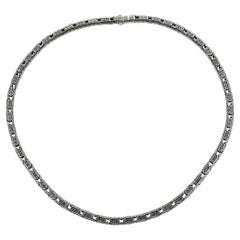KONSTANTINO 925 Sterling Silver Antique Style Mens Chain Necklace Size 24"