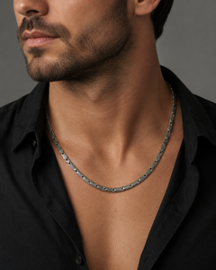 KONSTANTINO 925 Sterling Silver Antique Style Mens Chain Necklace Size 24"