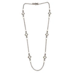 KONSTANTINO 925 Silver Selene Mother of Pearl & Cultured Pearl Necklace 35"