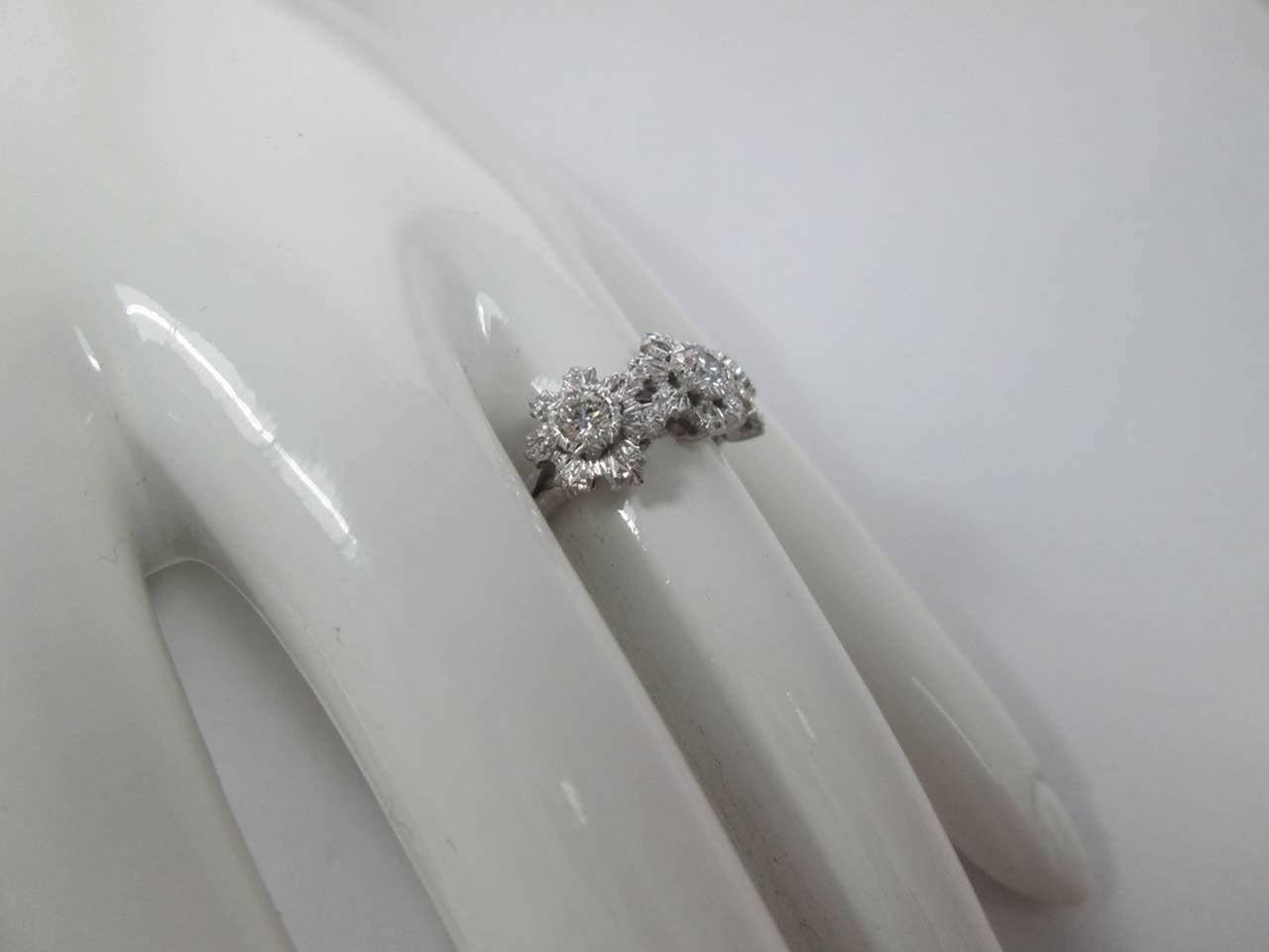 Contemporary Buccellati Diamond Gold Floral Motif Ring