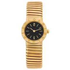 Bulgari Lady's Gold Tubogas Quartz Wristwatch