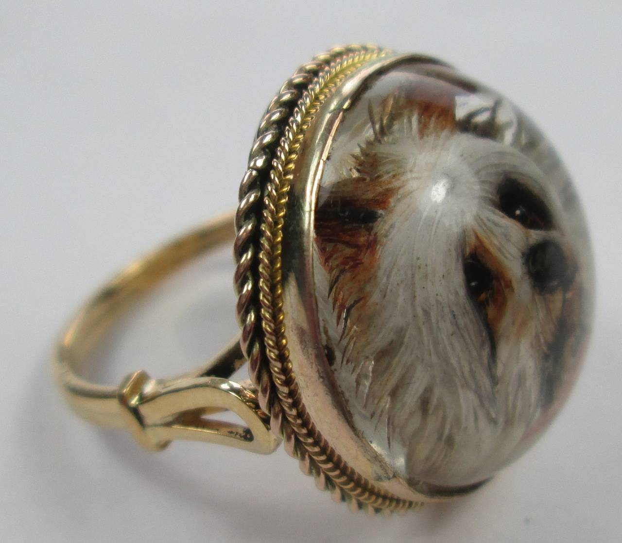 Victorian Essex Crystal Dog Ring 1