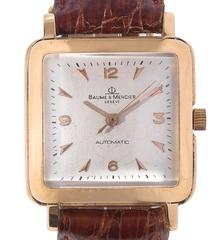 Vintage Baume & Mercier Yellow Gold Automatic Wristwatch Ref 3728